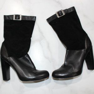 Rachel Zoe Claudia Suede Leather Slouchy Boots